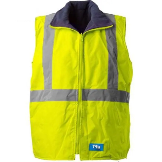 Picture of Tru Workwear, Rain Vest, Reversible, Poly Oxford, Tape